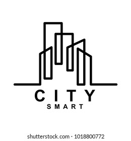 Creative City Smart Logo Detailing In White Background