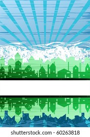 Creative city theme background