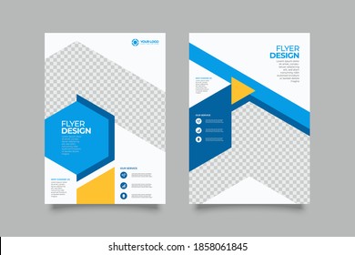 Creative and Clean abstract Business vector template for Brochure design, cover modern layout, poster, flyer in A4 for using personal or marketing purposes	
