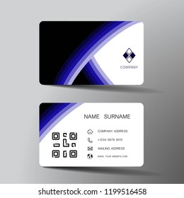 Creative and clean business card design. With inspiration from the abstract. Vector illustration EPS10.