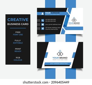 creative and clean business card design template