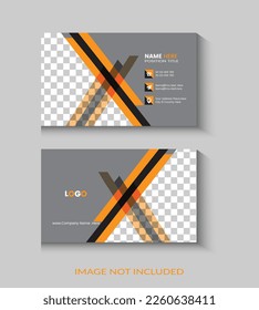 Creative and clean business card design template
