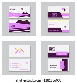 Creative and Clean Business Card Template. Flat Design Vector Illustration. Stationery Design