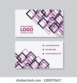 Creative and Clean Business Card Template. Flat Design Vector Illustration. Stationery Design