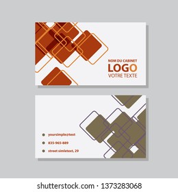 Creative and Clean Business Card Template. Flat Design Vector Illustration. Stationery Design