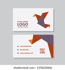 Creative and Clean Business Card Template. Flat Design Vector Illustration. Stationery Design