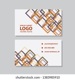 Creative and Clean Business Card Template. Flat Design Vector Illustration. Stationery Design