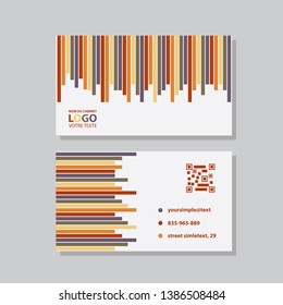 Creative and Clean Business Card Template. Flat Design Vector Illustration. Stationery Design