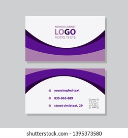 Creative and Clean Business Card Template. Flat Design Vector Illustration. Stationery Design