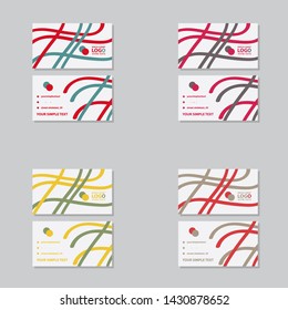 Creative and Clean Business Card Template. Flat Design Vector Illustration. Stationery Design