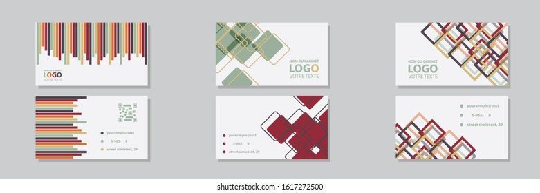Creative and Clean Business Card Template. Flat Design Vector Illustration. Stationery Design