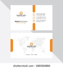 Creative and Clean Business Card Template.