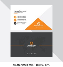 Creative and Clean Business Card Template.