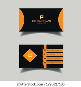 Creative and Clean Business Card Template Design. 