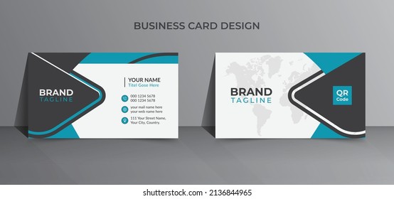 Creative and clean business card template design in vector