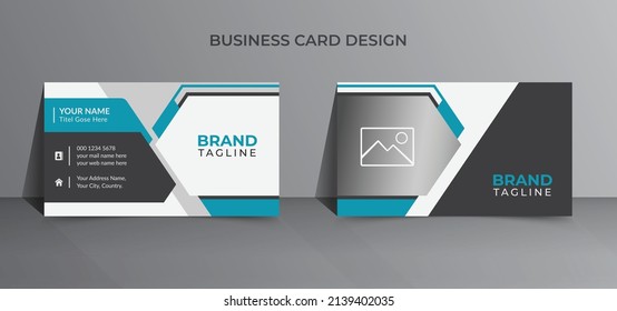Creative and clean business card template design in vector