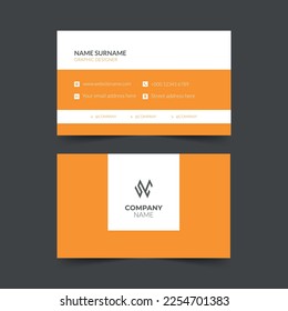 Diseño creativo y limpio de plantillas de tarjetas de visita. Diseño de la tarjeta de nombre. Diseño vectorial de estacionación