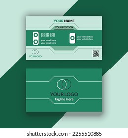 Plantilla de tarjeta de visita creativa y limpia.