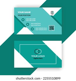 Plantilla de tarjeta de visita creativa y limpia.