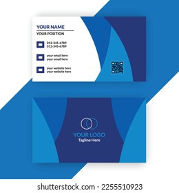 Plantilla de tarjeta de visita creativa y limpia.