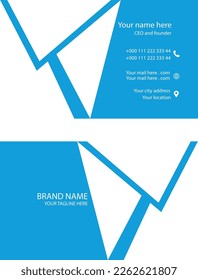 Vorlage für kreative und saubere Visitenkarten. Visitenkarte, Vektorhintergrund, Design.