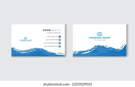  Creative and Clean Business Card Template, modern creative business card and name card, simple clean template vector design