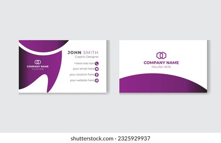  Creative and Clean Business Card Template, modern creative business card and name card, simple clean template vector design