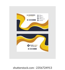 Plantilla de tarjeta de visita creativa y limpia