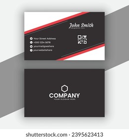 Creative and Clean Business Card Template - Visiting Card Layout - Vector illustration