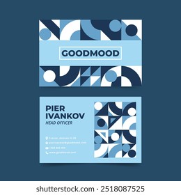 Creative clean business card template vector design in eps 10