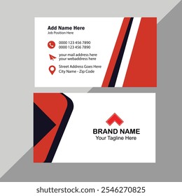 Creative and Clean Business Card Template. Flat Design