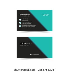 Creative and clean business card template. Professional business card template, visiting card. Designed for business and corporate concept. Vector illustration design.