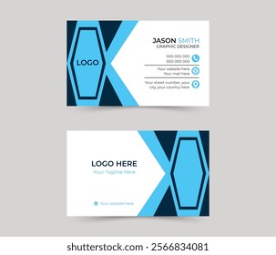 Creative and clean business card template. Professional business card template, visiting card. Designed for business and corporate concept. Vector illustration design.