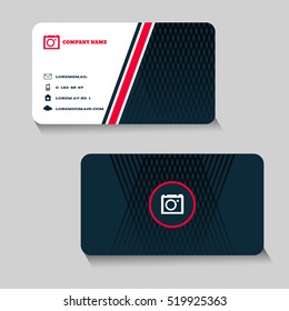 Creative and Clean Business Card Template Design vector eps 10