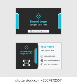 Creative and Clean Business Card. creative business card vector design template. Business card for business and personal use. Vector illustration design. Horizontal layout, Print ready