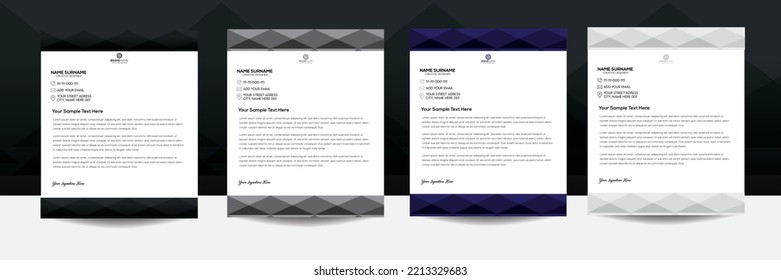 Creative and Clean business style letterhead for your corporate project design. Print ready with vector and illustration
