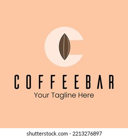 creative clean coffeebar logo design for bar