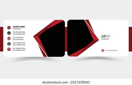 Creative and clean corporate business card template, Vector illustration, Stationery design.