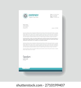 Creative Clean Corporate Letter Head Template