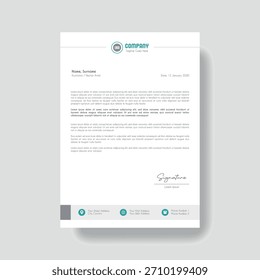 Creative Clean Corporate Letter Head Template