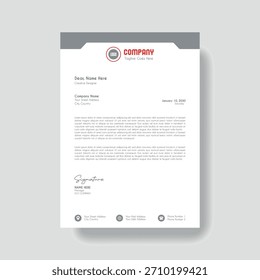 Creative Clean Corporate Letter Head Template
