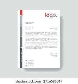 Modelo de Cabeçalho de Carta Corporativa Creative Clean