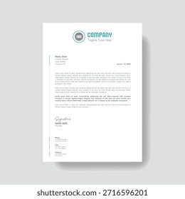 Creative Clean Corporate Letter Head Template