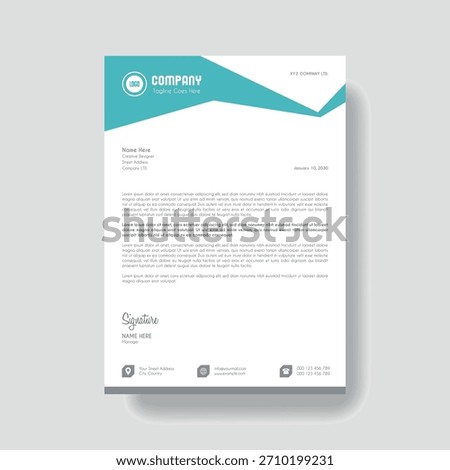 Creative Clean Corporate Letter Head Template