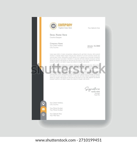 Creative Clean Corporate Letter Head Template