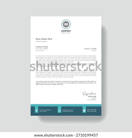 Creative Clean Corporate Letter Head Template