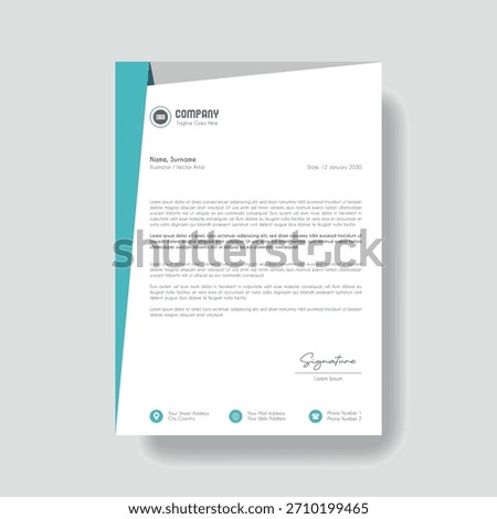 Creative Clean Corporate Letter Head Template
