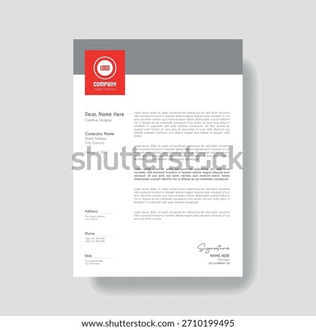 Creative Clean Corporate Letter Head Template
