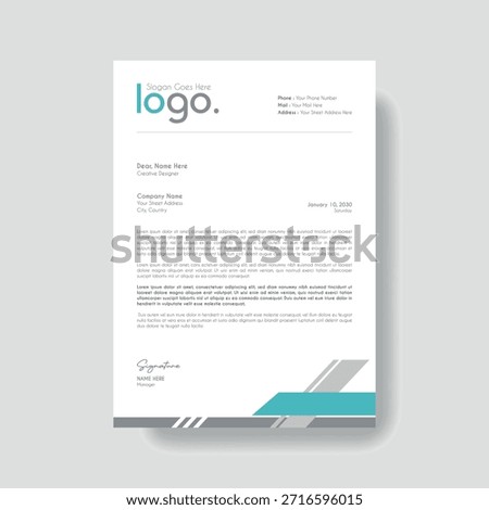 Creative Clean Corporate Letter Head Template