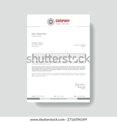 Creative Clean Corporate Letter Head Template